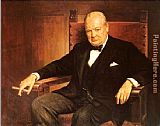 Sir Winston Churchill by Unknown Artist